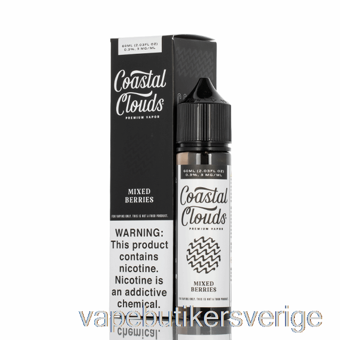 Vape Sverige Blandade Bär - Coastal Clouds Co. - 60ml 3mg
